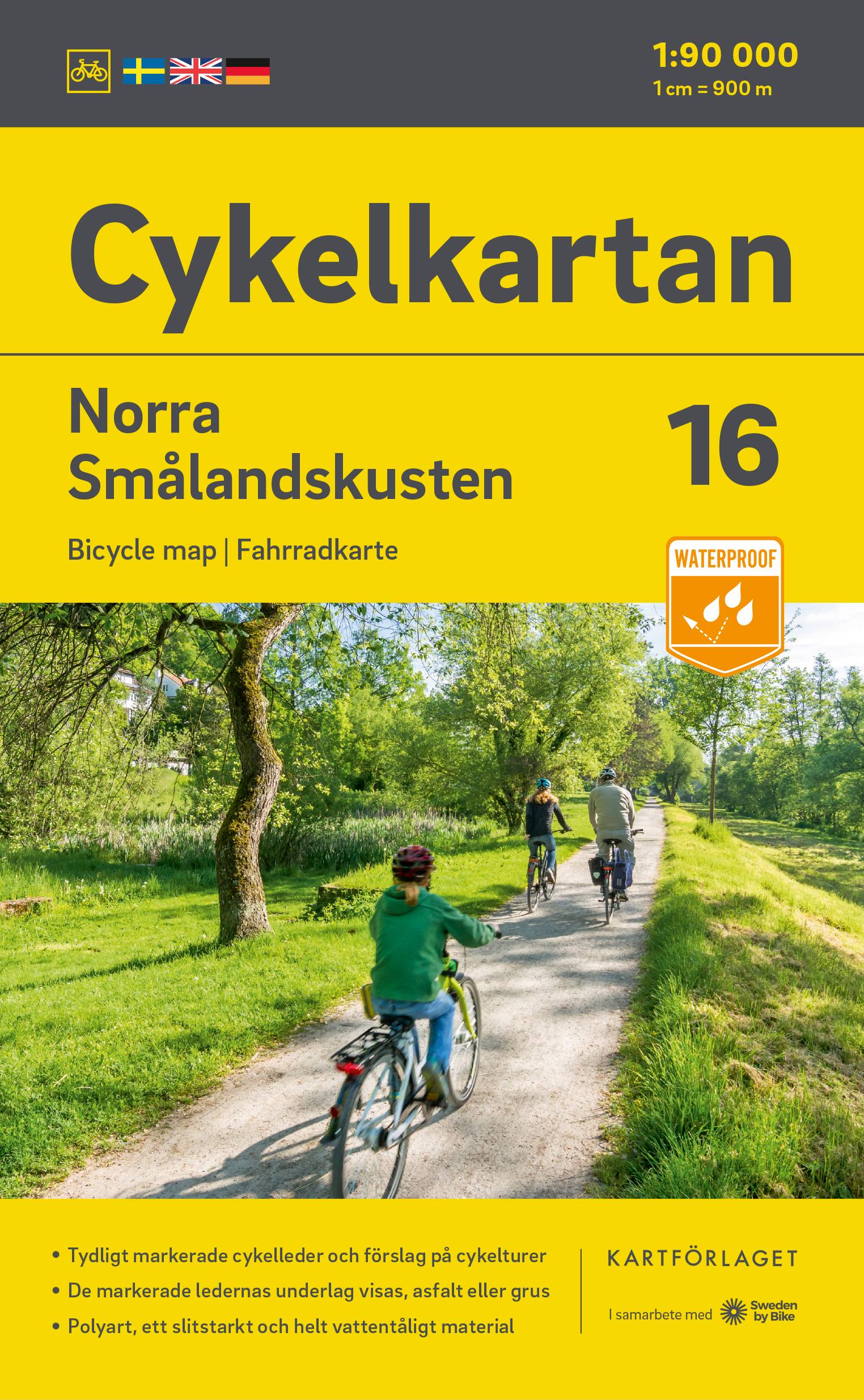 Cykelkartan Blad 16 Norra Smålandskusten 2023-2025