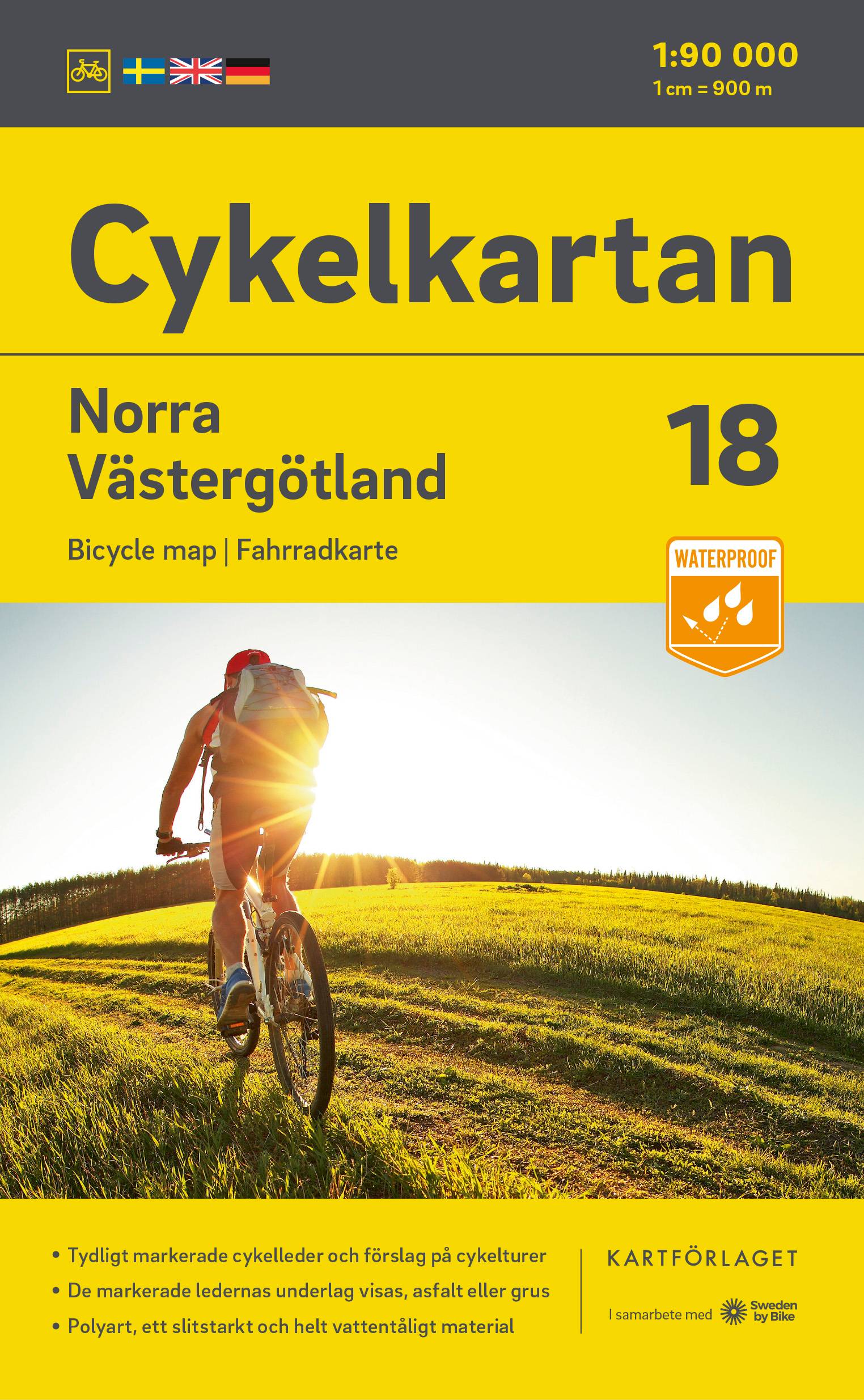 Cykelkartan Blad 18 Norra Västergötland 2023-2025