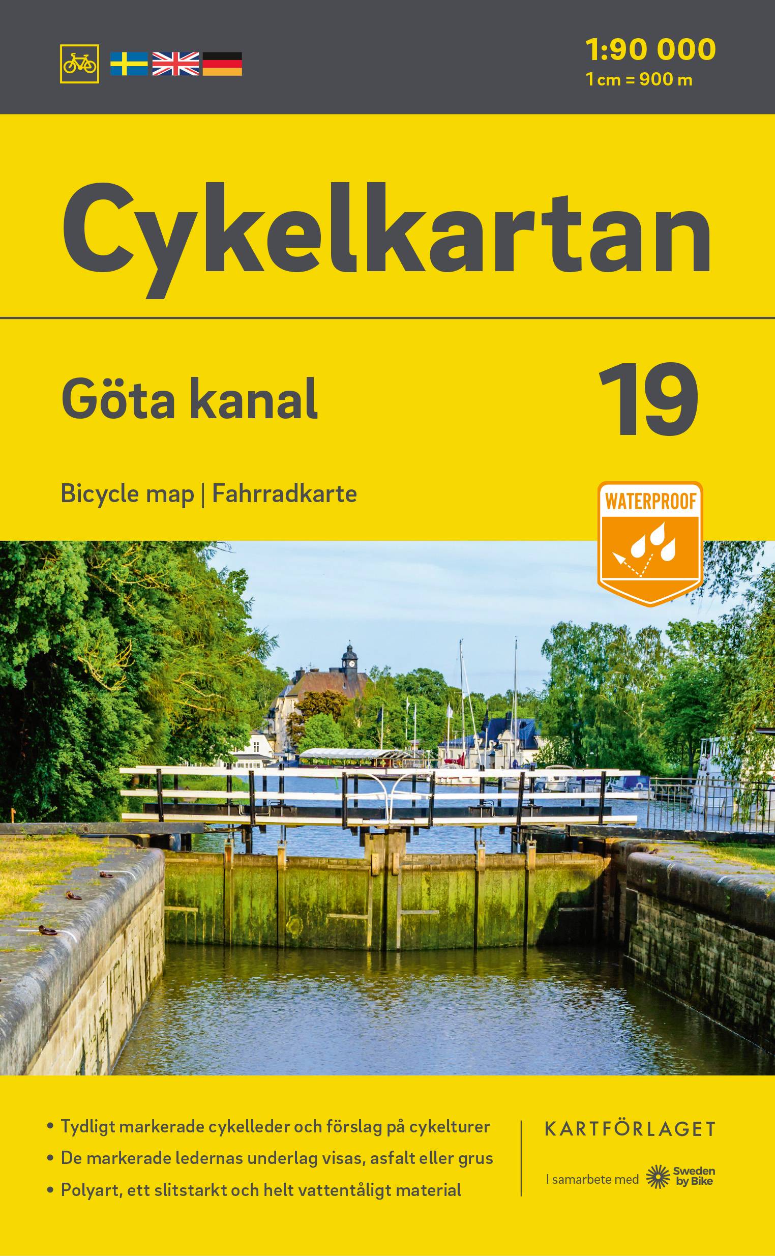 Cykelkartan Blad 19 Göta kanal 2023-2025