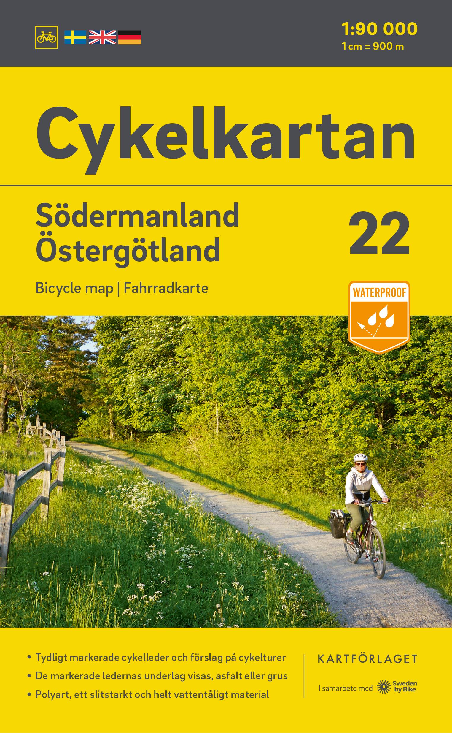 Cykelkartan Blad 22 Södermanland/Östergötland 2023-2025