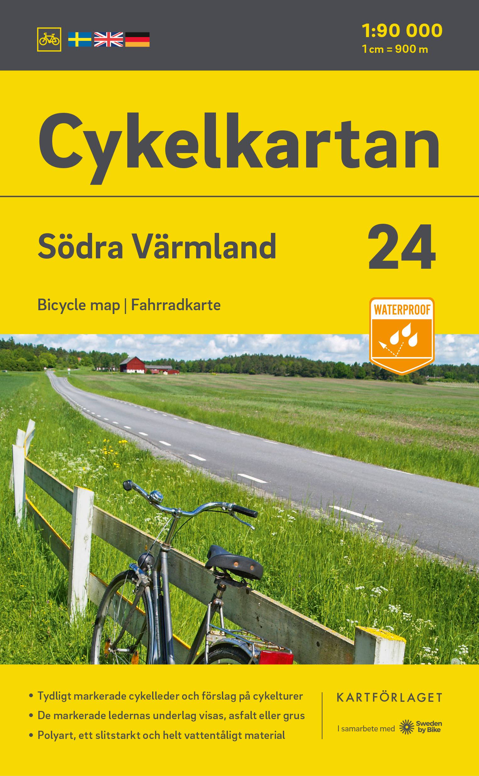 Cykelkartan Blad 24 Södra Värmland 2023-2025