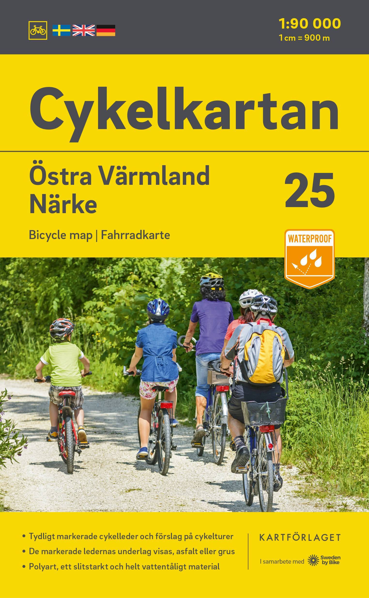 Cykelkartan Blad 25 Östra Värmland/Närke 2023-2025