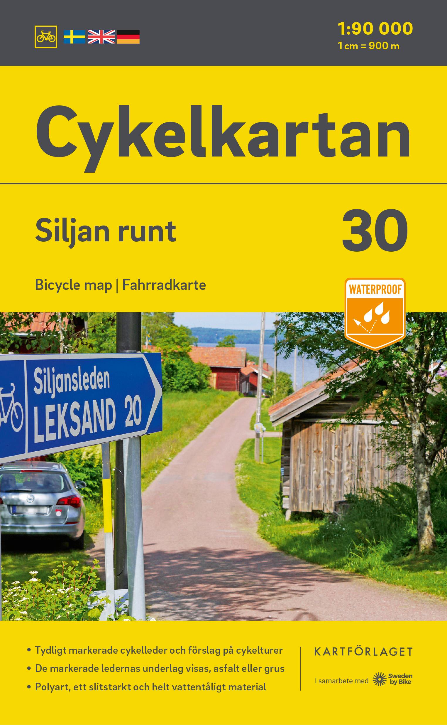 Cykelkartan Blad 30 Siljan runt 2023-2025