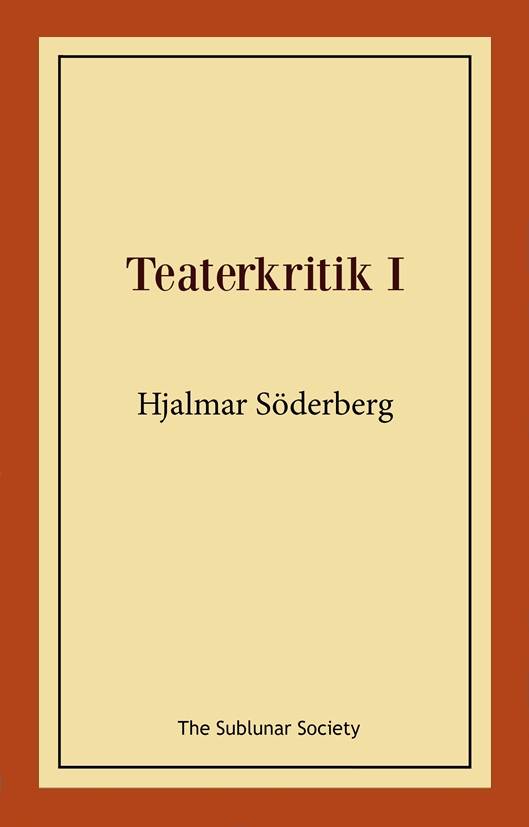 Teaterkritik I