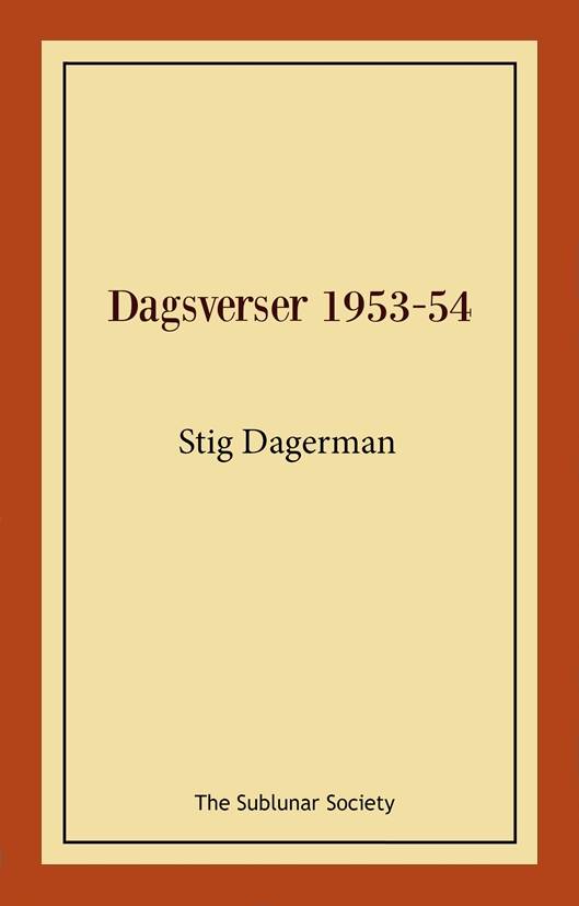 Dagsverser 1953-54