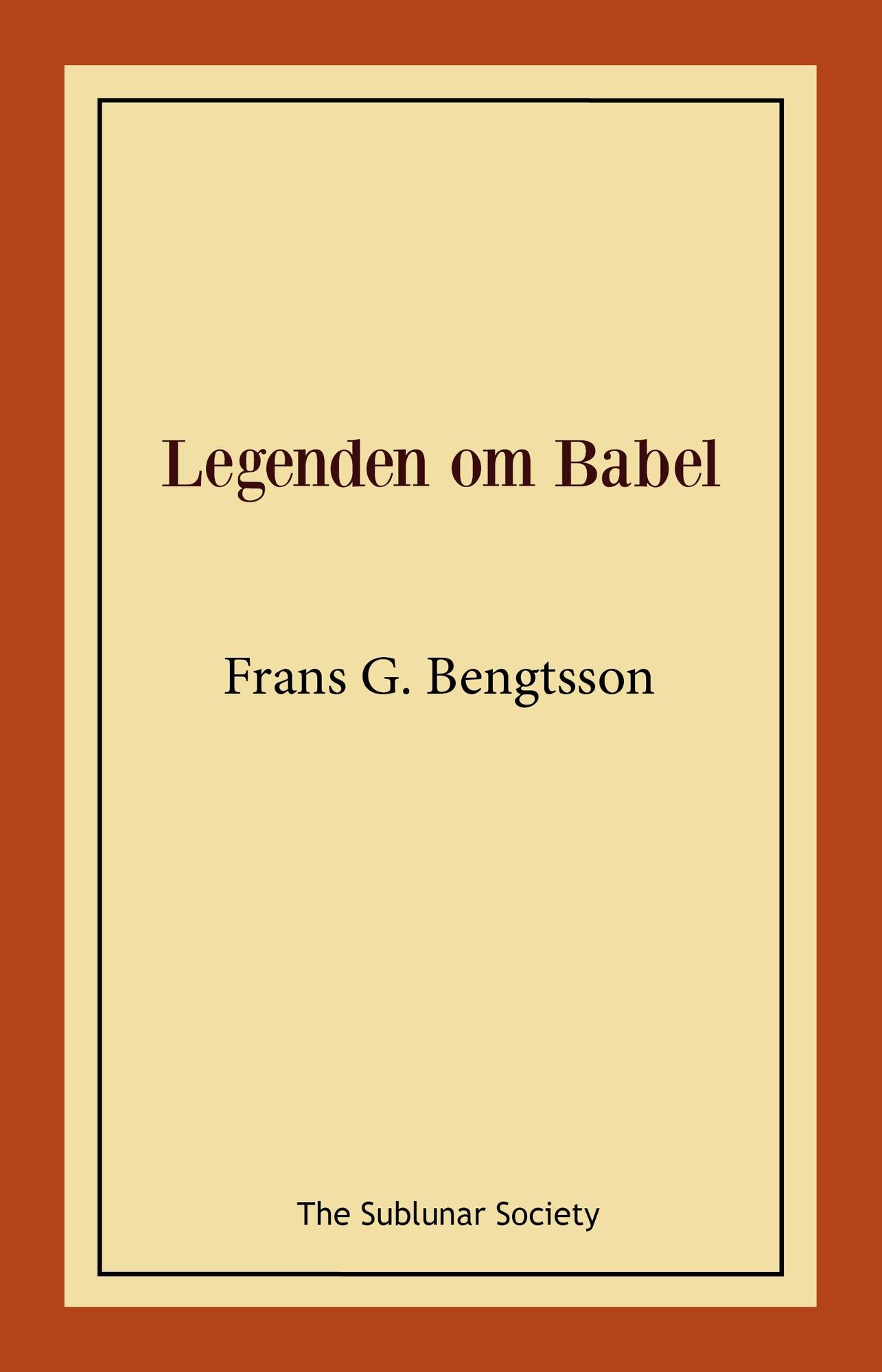 Legenden om Babel