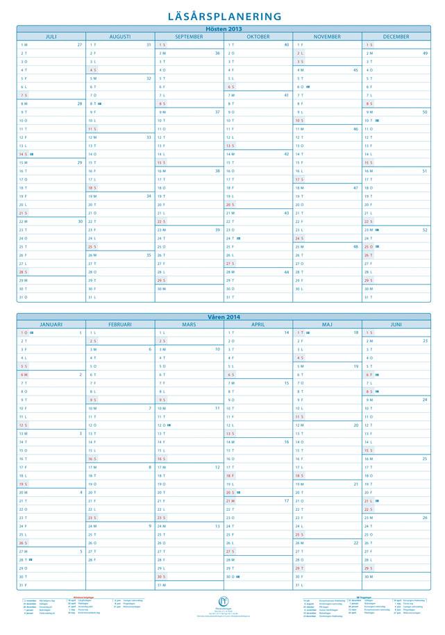 Läsårsplanering 2013-2014