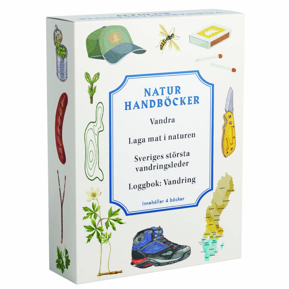 Naturhandböcker : vandra, laga mat i naturen, Sveriges största vandringsleder, loggbok: vandring