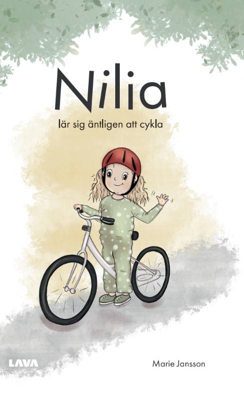 Nilia lär sig äntligen att cykla