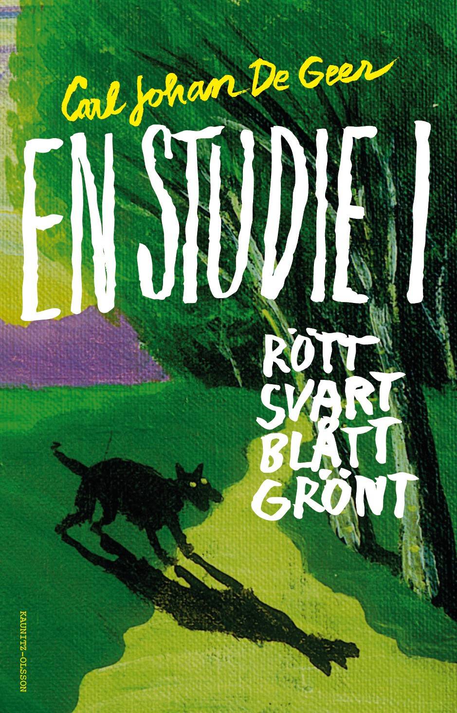 En studie i rött, svart, blått, grönt