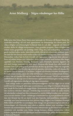 Några vändningar hos Rilke