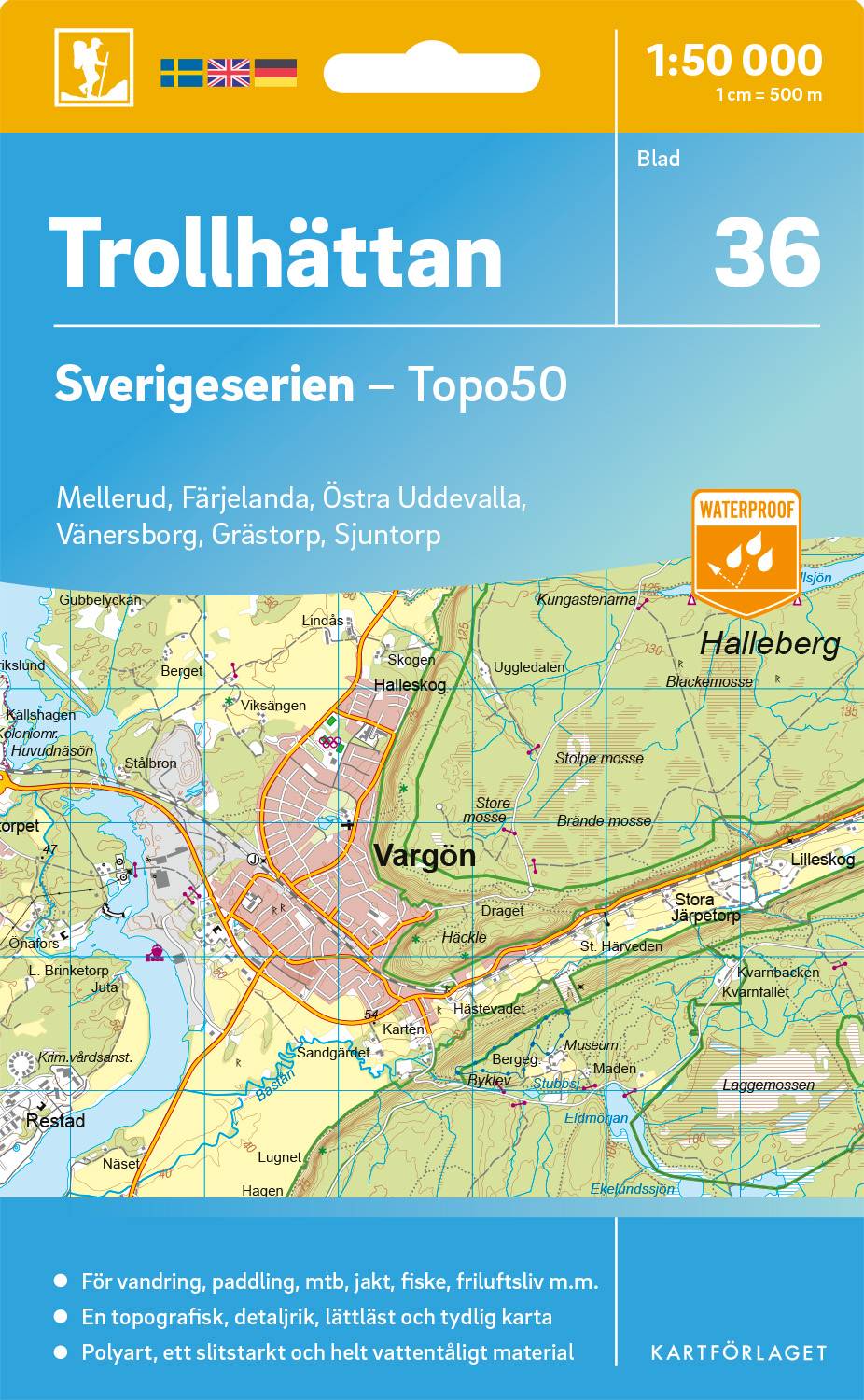 36 Trollhättan Sverigeserien Topo50