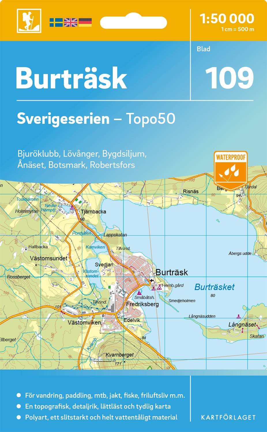 109 Burträsk Sverigeserien Topo50