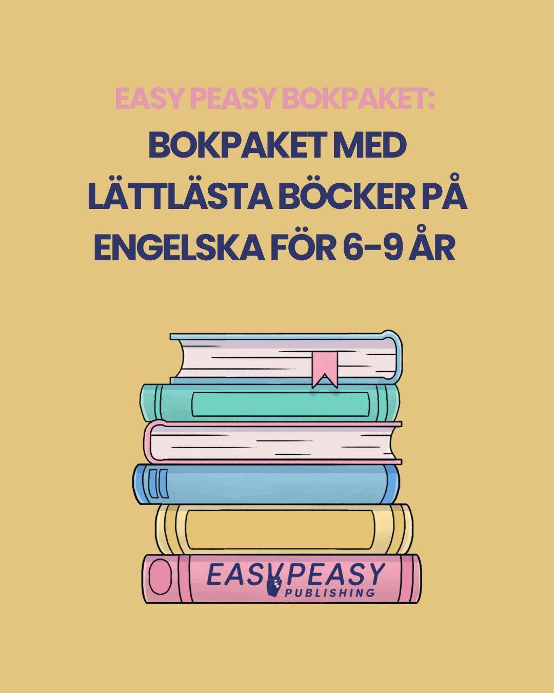 Bokpaket med lättlästa böcker på engelska för 6-9 år