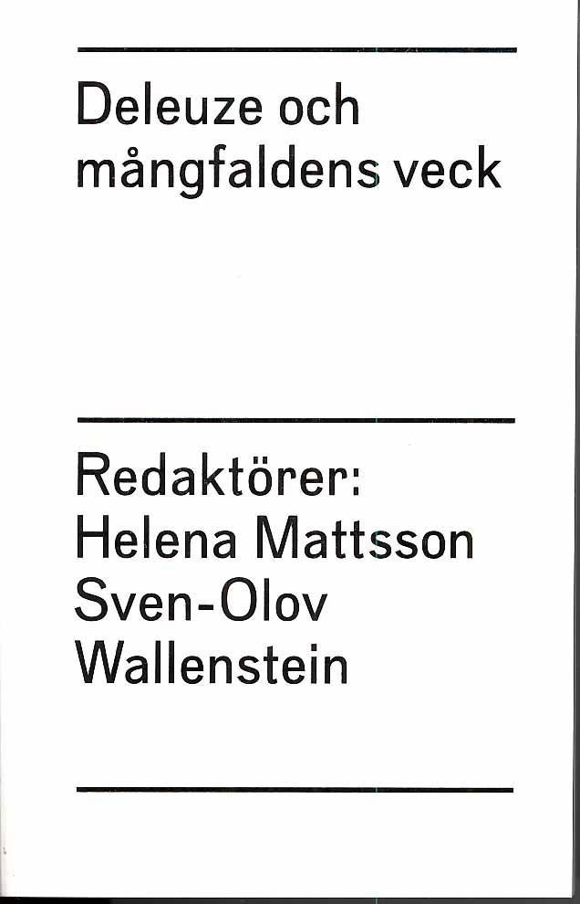 Deleuze och mångfaldens veck