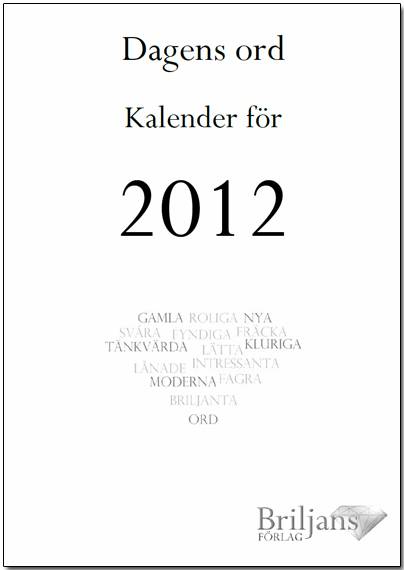 Dagens ord : kalender för 2012