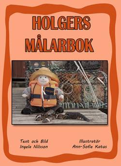 Holgers orange målarbok - Måla med Holger på hummerfiske