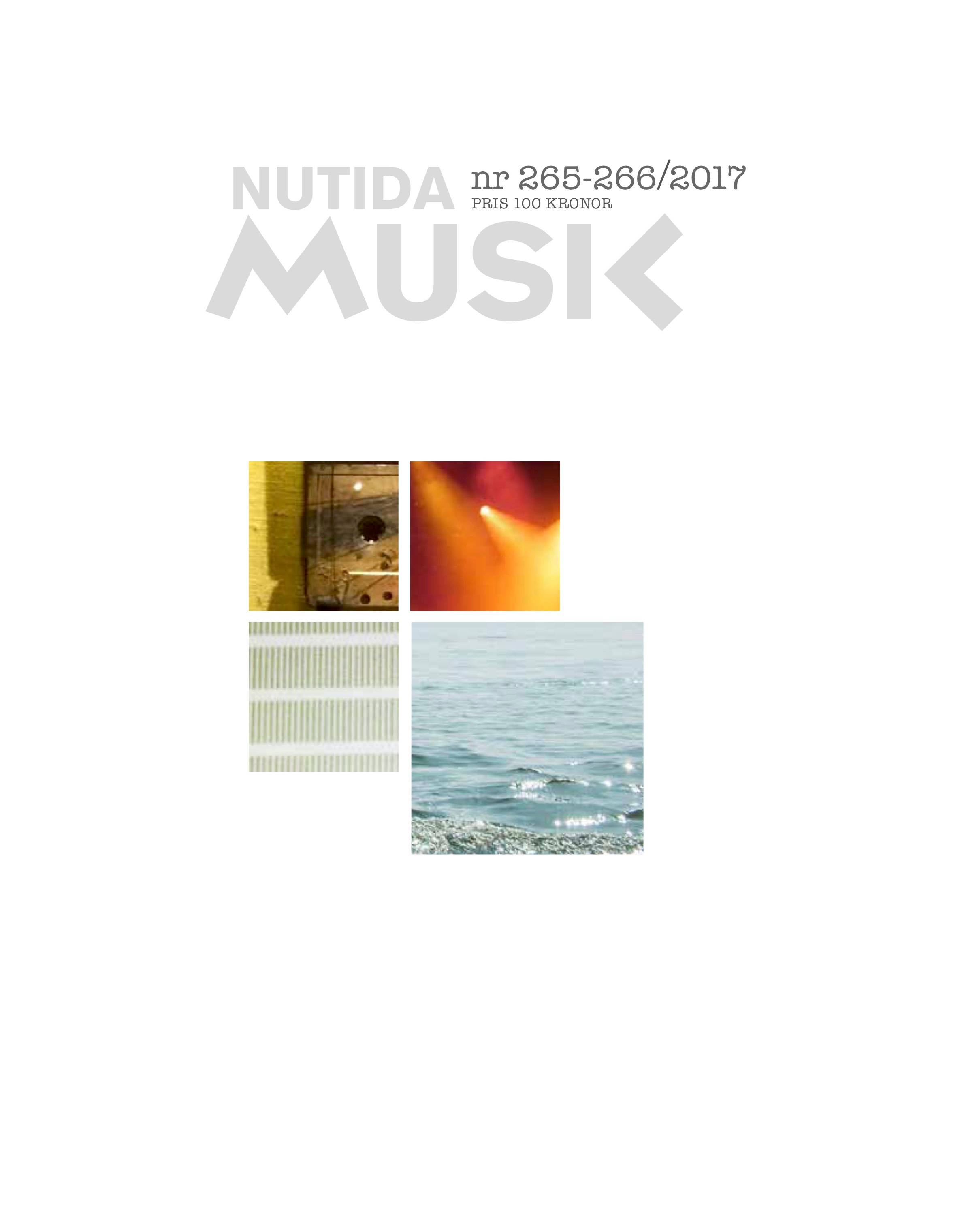 Nutida Musik nr 265-266