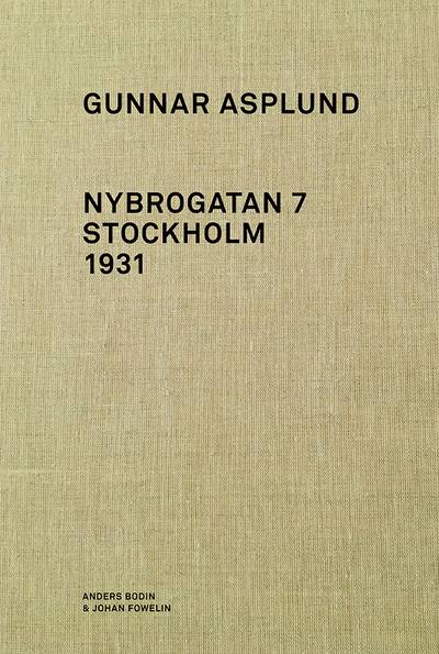 Gunnar Asplund Nybrogatan 7 Stockholm 1931