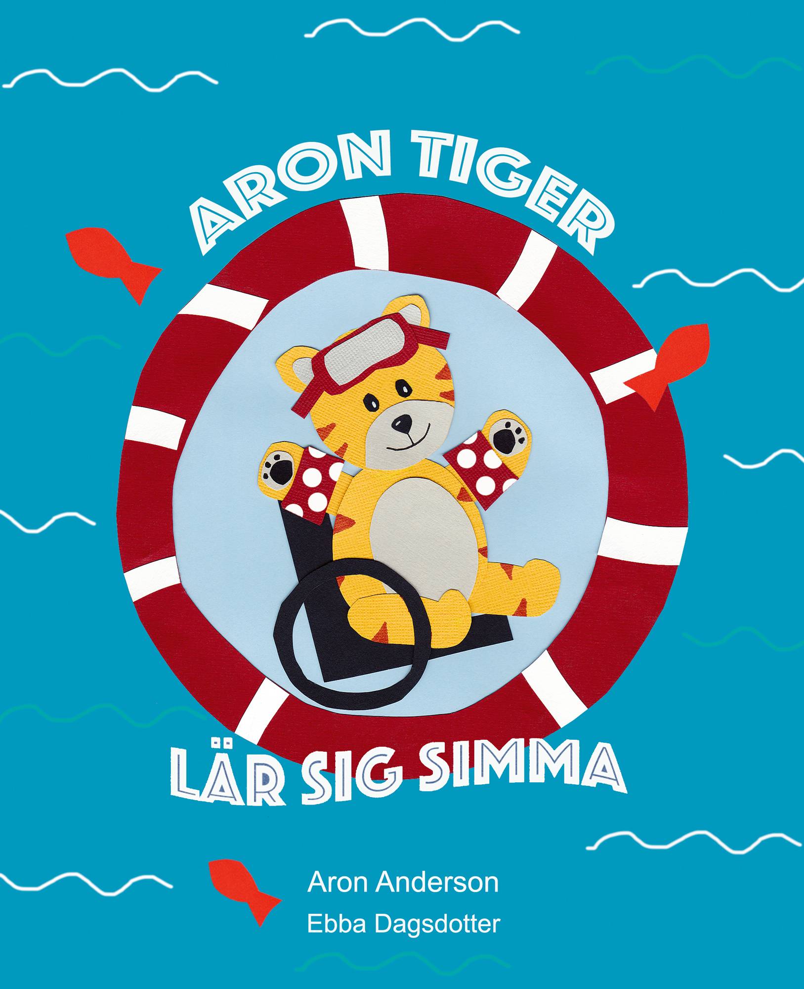 Aron Tiger lär sig simma