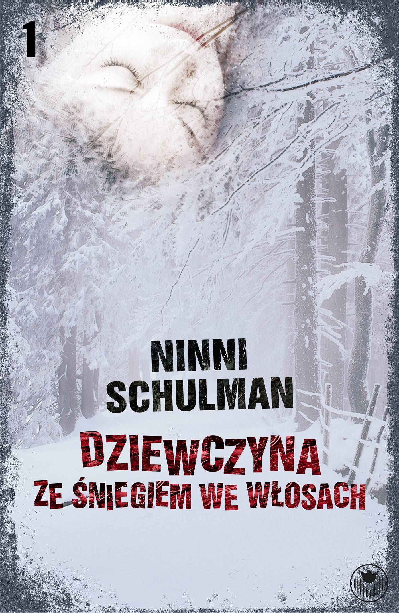Dziewczyna ze śniegiem we włosach