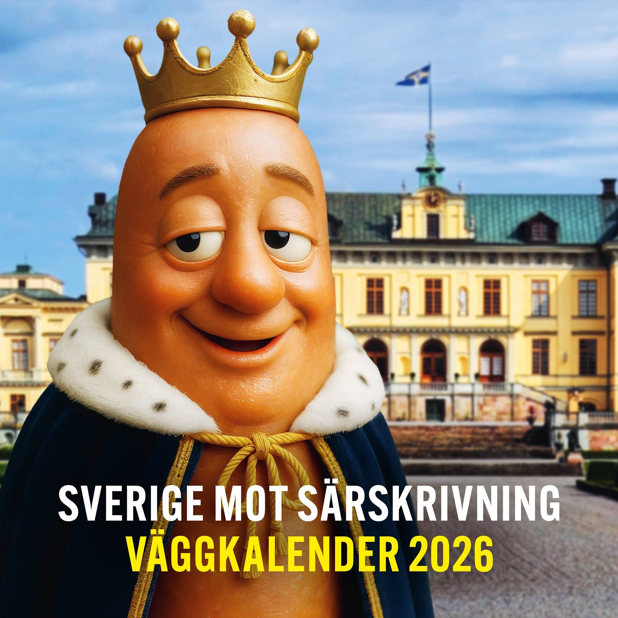 Sverige mot särskrivning: väggkalender 2026