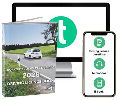 Körkortsboken på Engelska 2026 / Driving licence book (book + theory pack with online exercises, theory questions, audiobook & ebook)