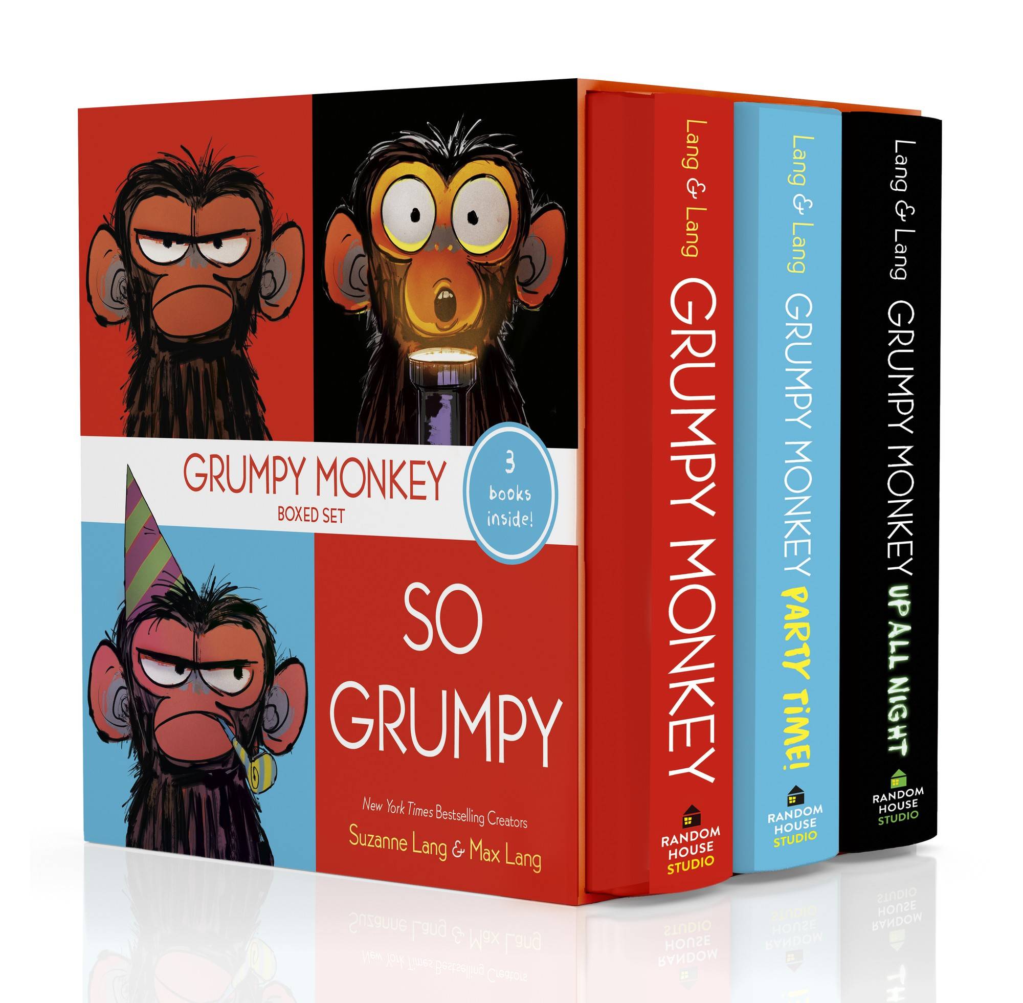 So Grumpy: Grumpy Monkey Board Book Boxed Set: Grumpy Monkey; Grumpy Monkey Party Time!; Grumpy Monkey Up All Night