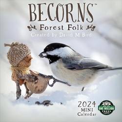 Becorns 2024 Mini Calendar : Forest Folk